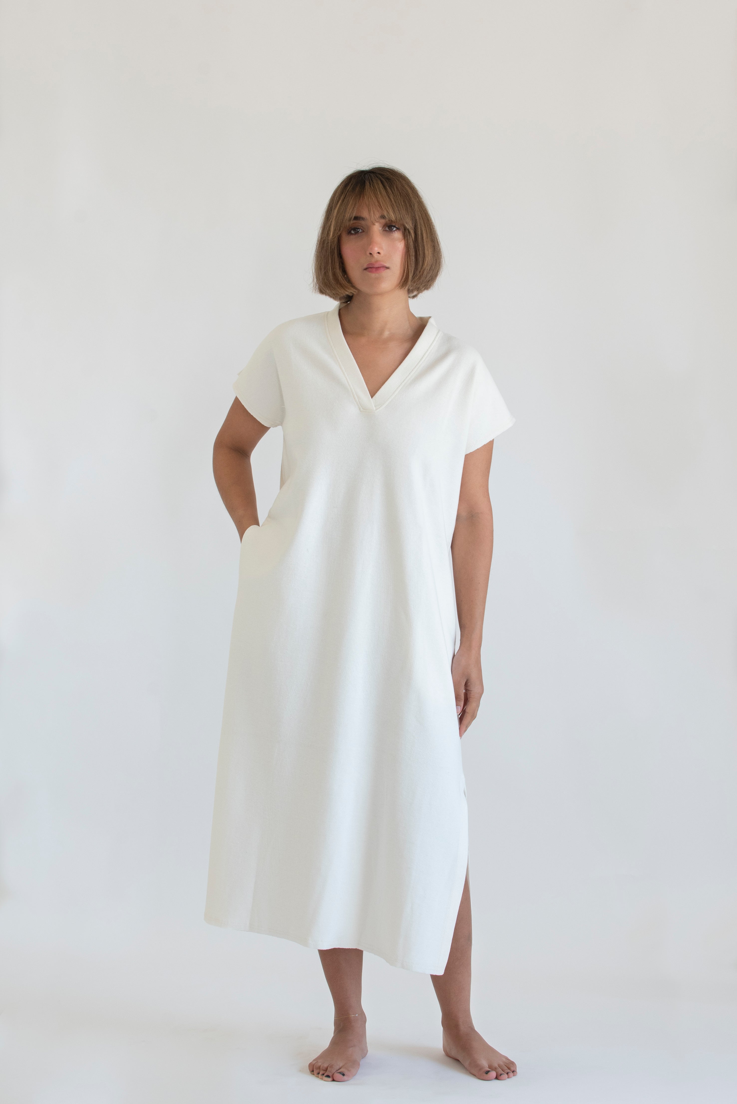 Classic Cotton Cashmere — Slip Dress